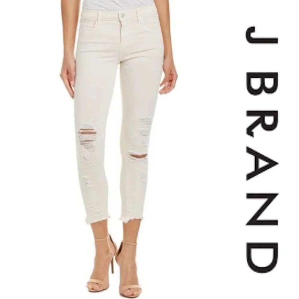 J Brand Debutante Mid Rise Crop Jeans